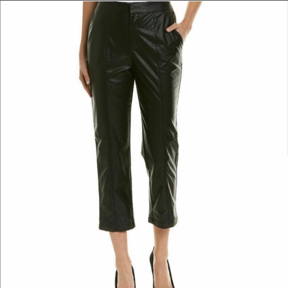 1.State Faux Leather Crop Pants.